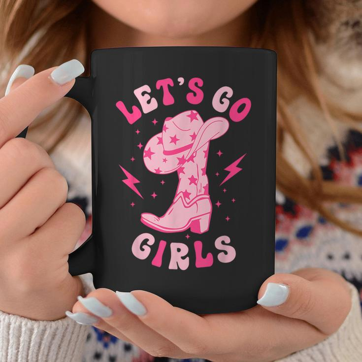Let's Go Girls Western Cowgirl Hat Boot Bachelorette Paty Coffee Mug Unique Gifts