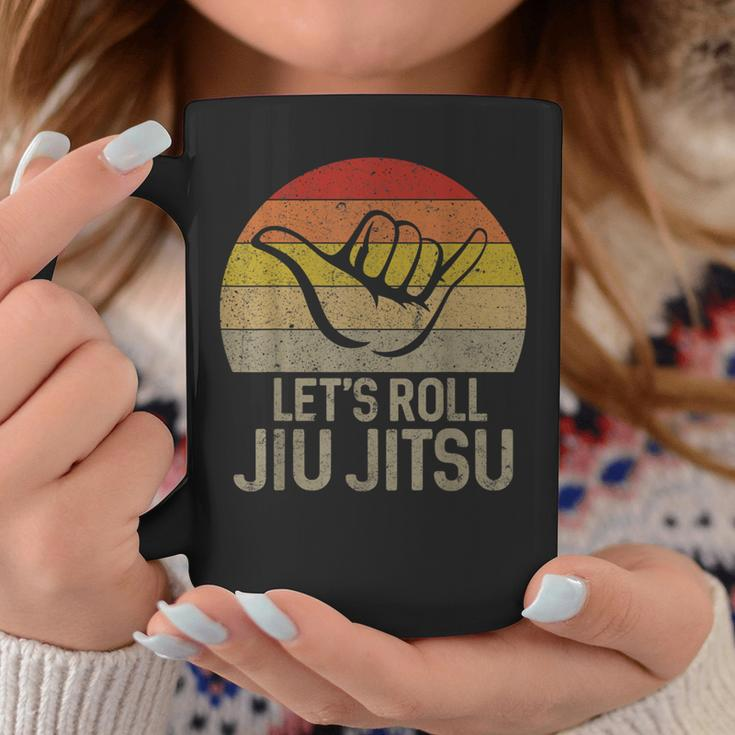 Let's Roll Jiu Jitsu Hand Brazilian Bjj Martial Arts Coffee Mug Unique Gifts