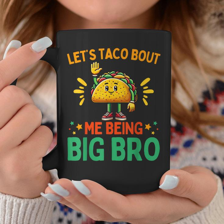 Let's Taco Bout Me Being Big Bro Brother Baby Announcement Coffee Mug Unique Gifts