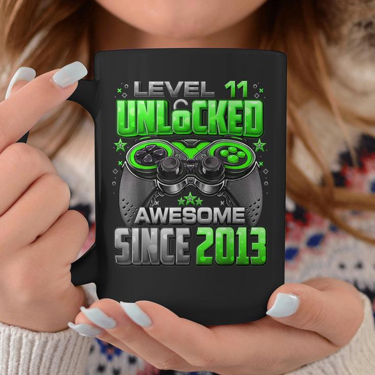 Level 11 Unlocked Awesome Since 2013 11Th Birthday Gaming Coffee Mug Unique Gifts