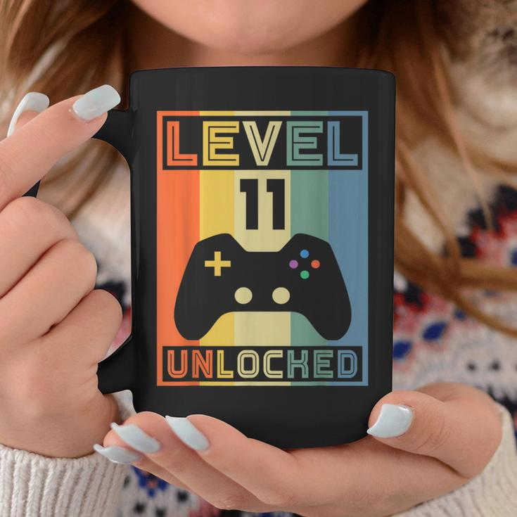Level 11 Unlocked Video Gamer 11Th Birthday Gaming Coffee Mug Funny Gifts