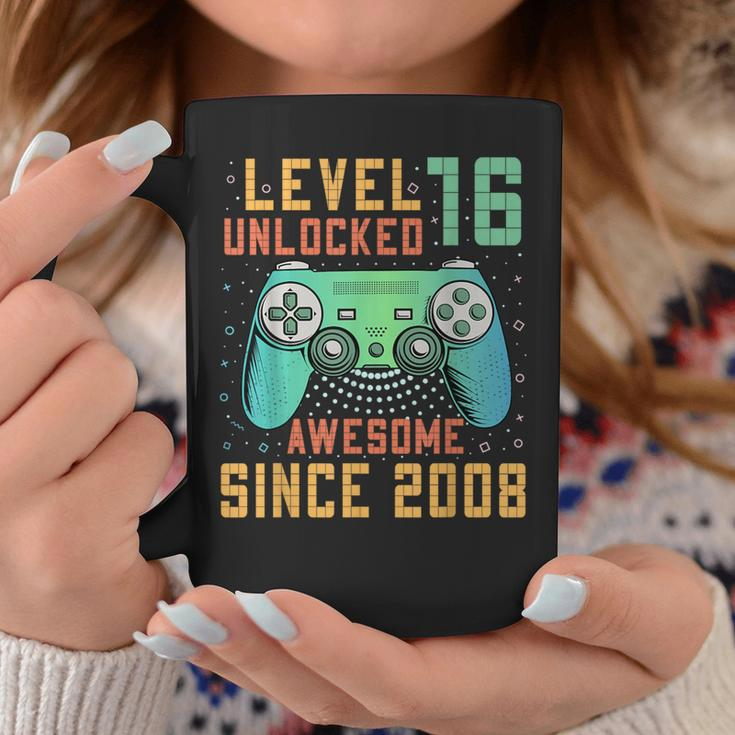 Level 16 Unlocked 16Th Birthday 16 Year Old Gamer Bday Coffee Mug Funny Gifts