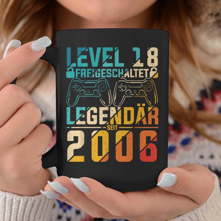 Level 18 Freigeschaltet Legedär Seit 2006 Gaming Motif Tassen Lustige Geschenke