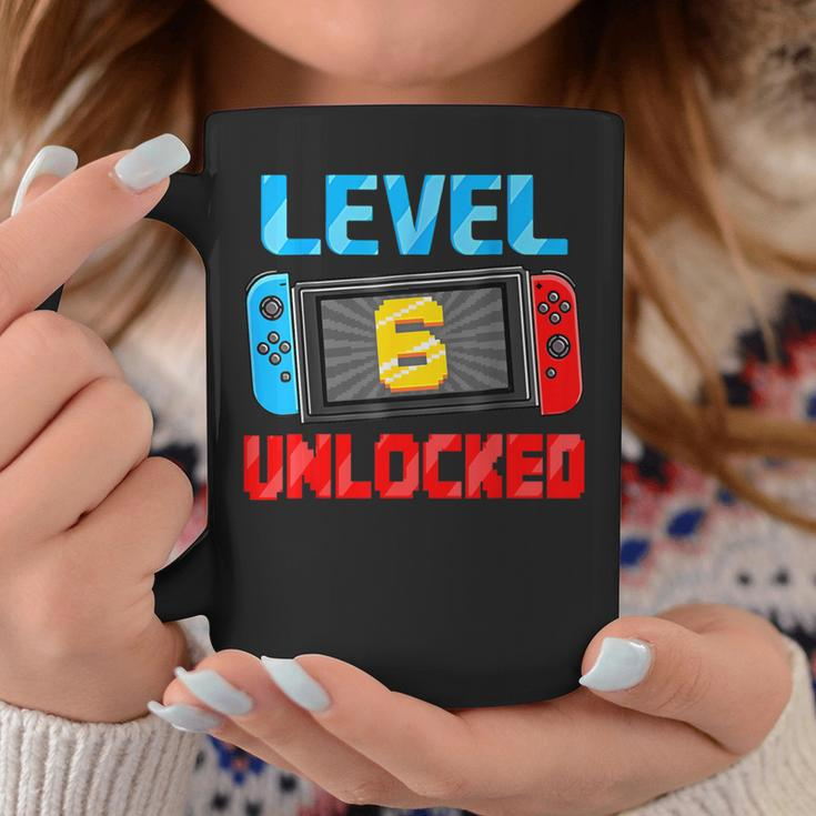 Level 6 Unlocked Gamer 6Th Birthday Video Game Boys Coffee Mug Unique Gifts