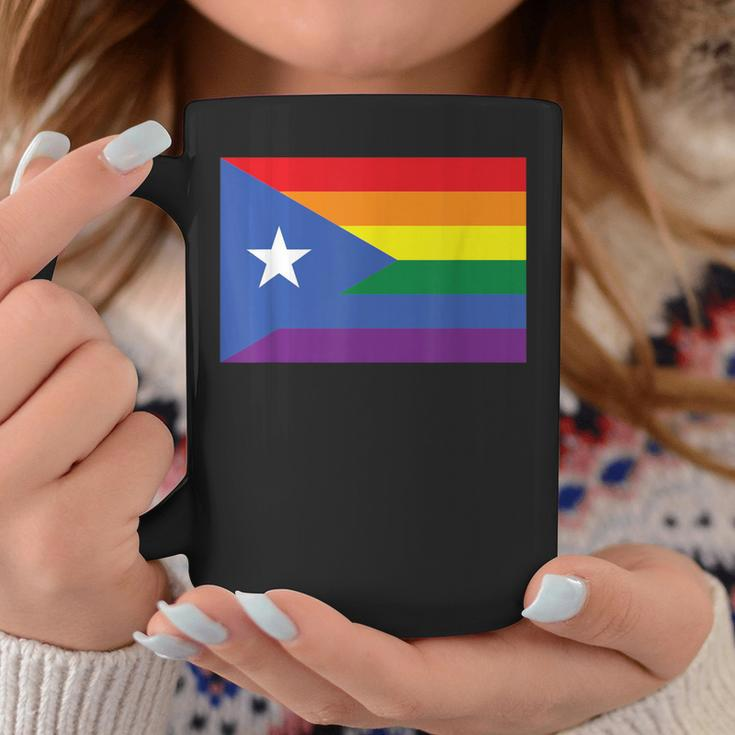 Lgbt Gay Pride Rainbow Puerto Rican Flag Coffee Mug Unique Gifts