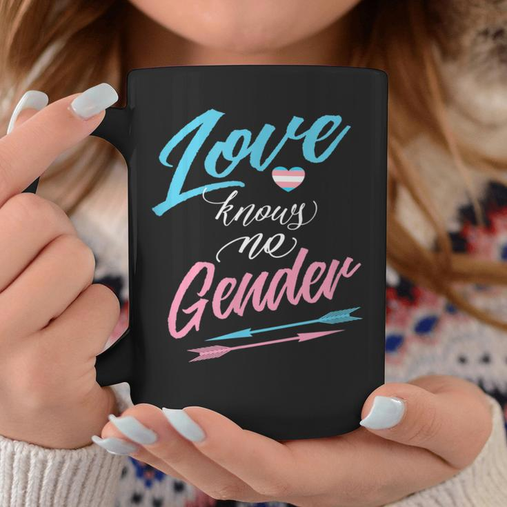 Lgbt Transgender -Love Knows No Gender With Arrows Coffee Mug Unique Gifts