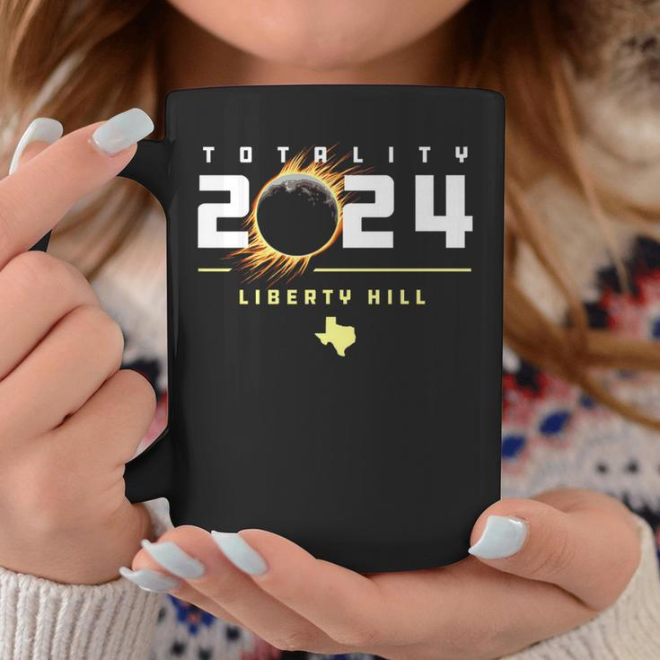 Liberty Hill Texas 2024 Total Solar Eclipse Coffee Mug Unique Gifts