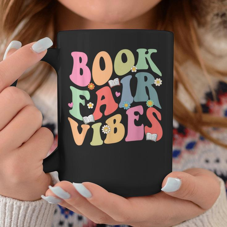 Library Book Fair Vibe Groovy Retro School Reading Nostalgic Coffee Mug Unique Gifts