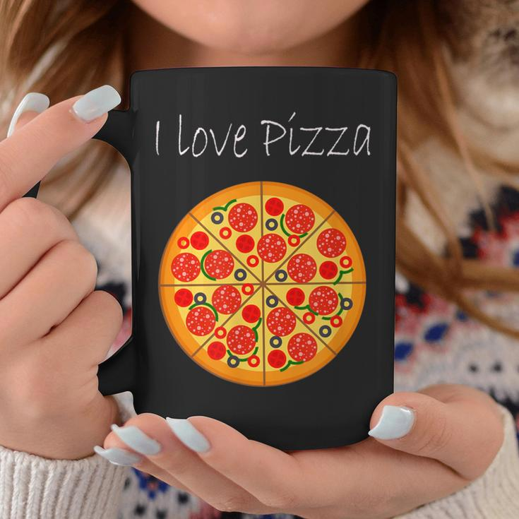 Liebe zur Pizza Grafik Tassen, Unisex mit Pizza-Motiv Lustige Geschenke