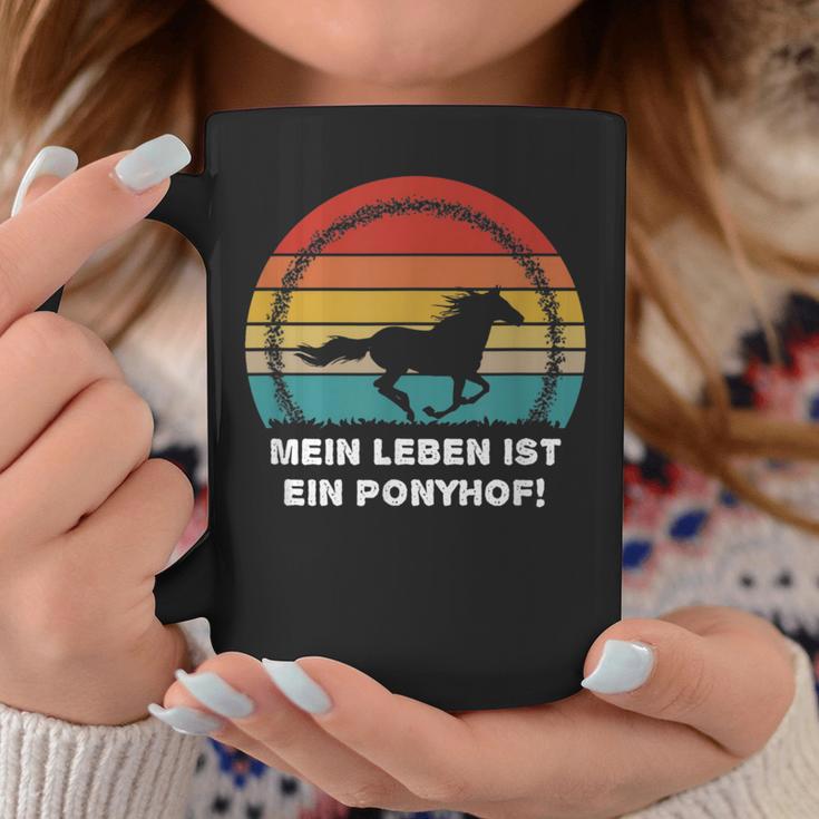 My Life Is A Ponyhfof Ich Liebe Mein Pferd Pony Tassen Lustige Geschenke