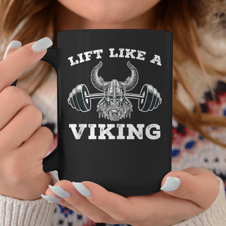 Lift Like A Viking Weight Lifting Gym Workout Fitness Coffee Mug Unique Gifts