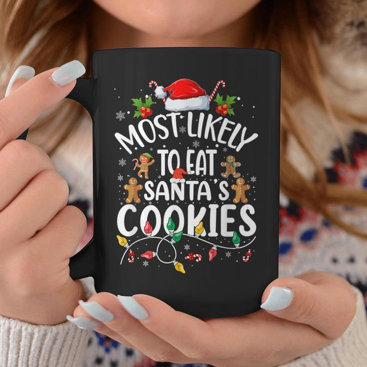 Most Likely To Eat Santa's Cookies Christmas Family Matching Coffee Mug Unique Gifts