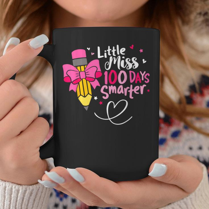 Little Miss 100 Days Smarter 100Th Day Of School Girls Kid Coffee Mug Unique Gifts