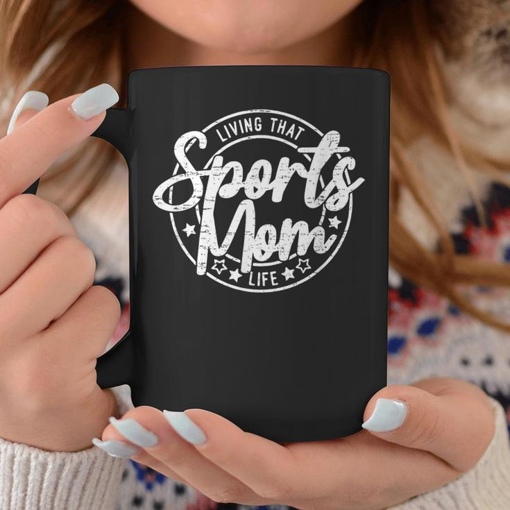 Living That Sports Mom Life Sports Mama Coffee Mug Unique Gifts