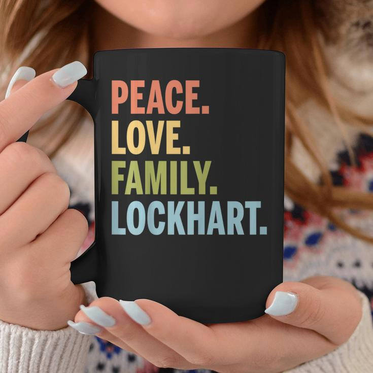 Lockhart Last Name Peace Love Family Matching Coffee Mug Funny Gifts