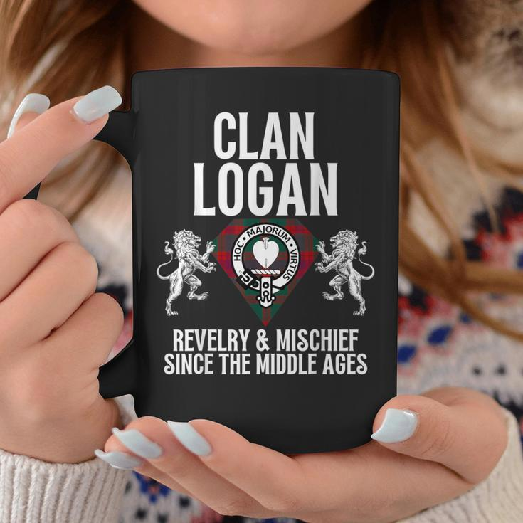 Logan Clan Scottish Name Coat Of Arms Tartan Family Party Coffee Mug Funny Gifts