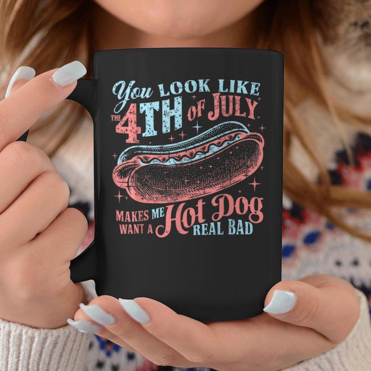 You Look Like The 4Th Of July Hot Dog Independence Day Coffee Mug Unique Gifts