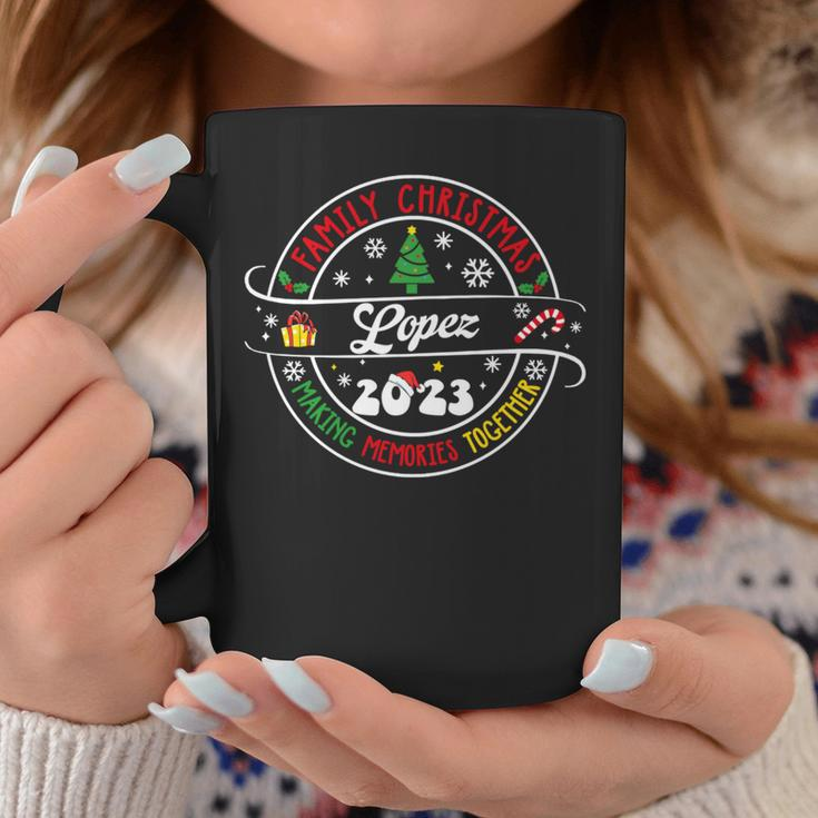 Lopez Family Name Christmas Matching Surname Xmas 2023 Coffee Mug Funny Gifts