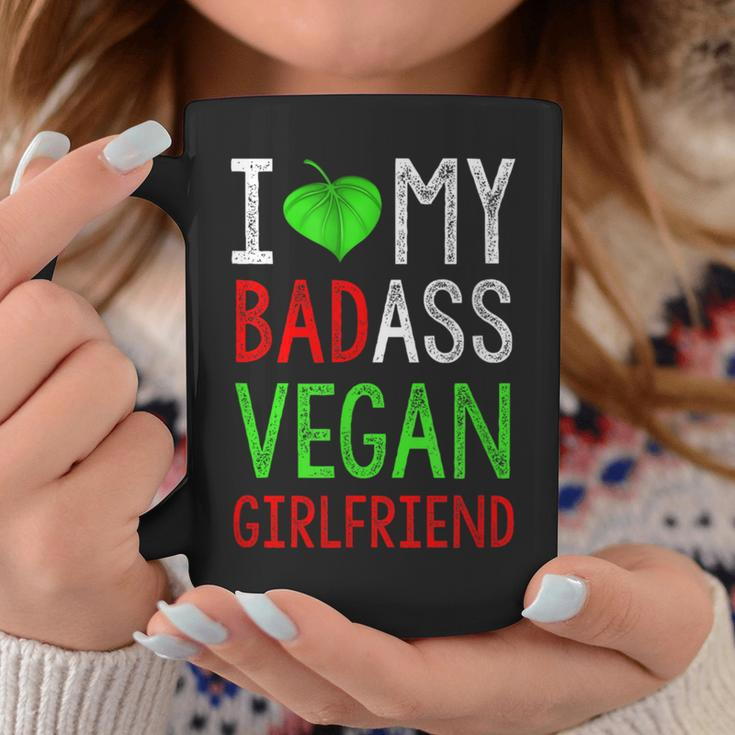 I Love My Badass Vegan Girlfriend Diet Lover Coffee Mug Unique Gifts