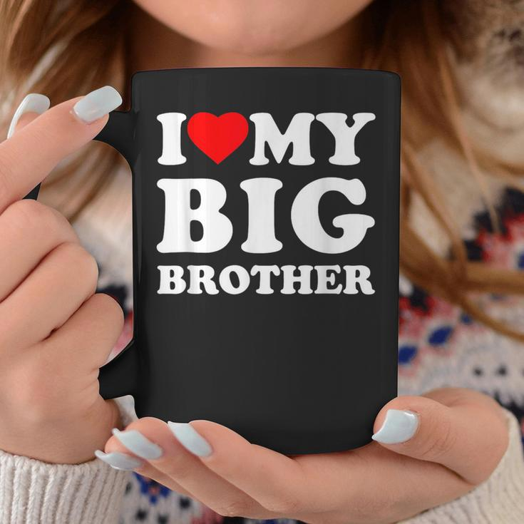 I Love My Big Brother Heart Coffee Mug Unique Gifts