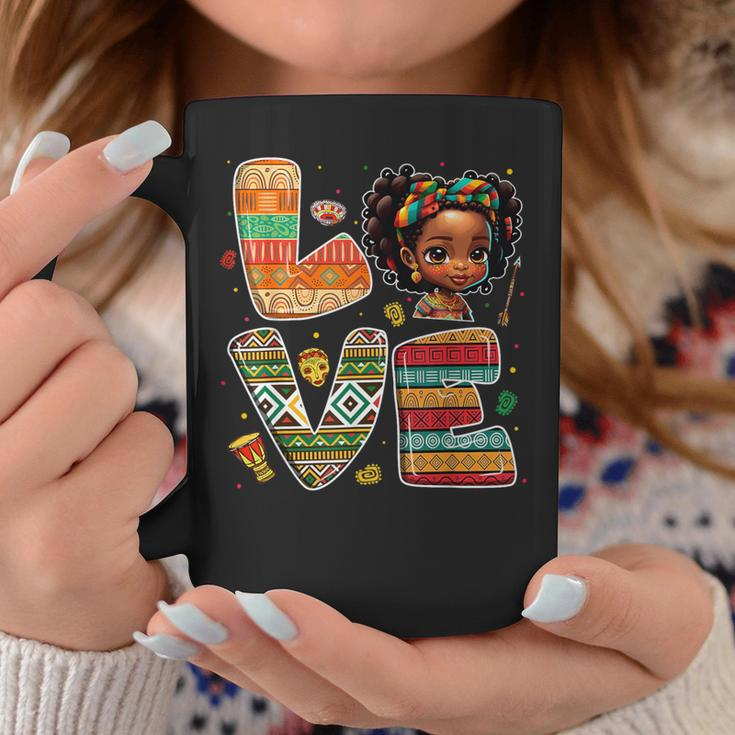 Love Black History Month Strong African Toddler Girls Coffee Mug Unique Gifts