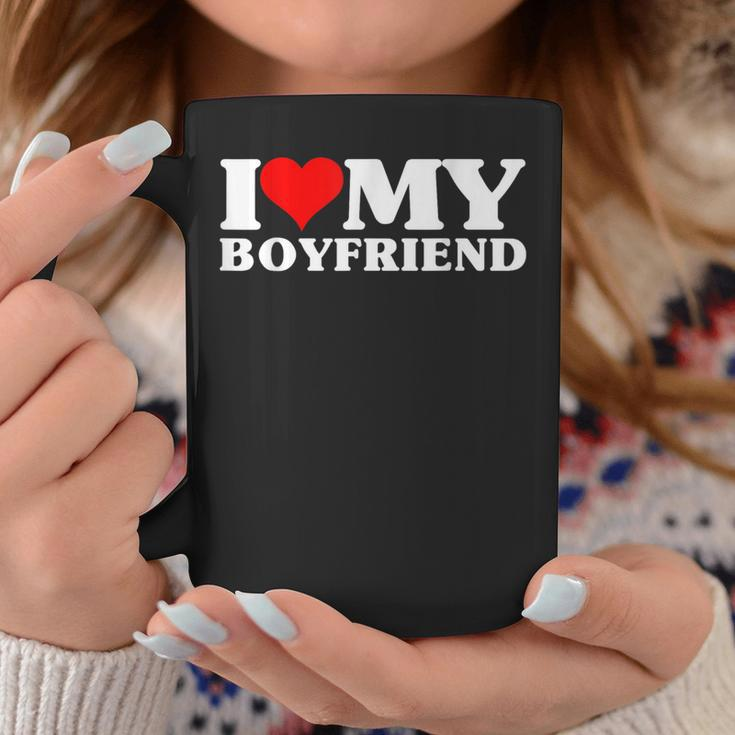I Love My Boyfriend Matching Valentine's Day Couples Coffee Mug Funny Gifts