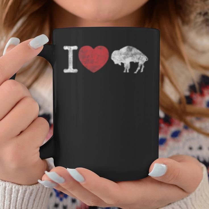 I Love Buffalo Vintage Buffalo With Bison Coffee Mug Unique Gifts