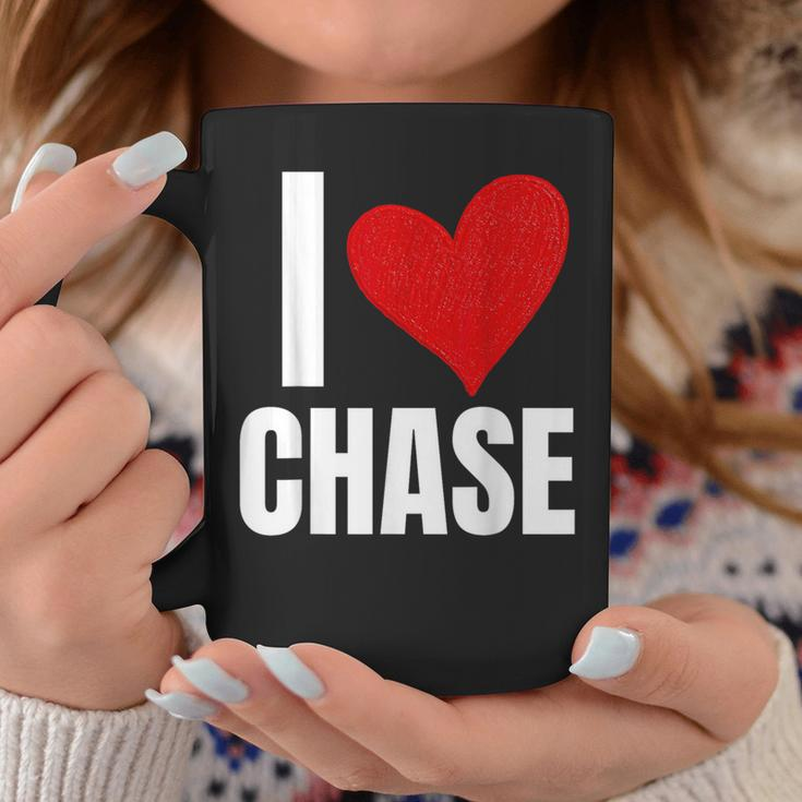 I Love Chase Personalized Personal Name Heart Friend Family Coffee Mug Funny Gifts
