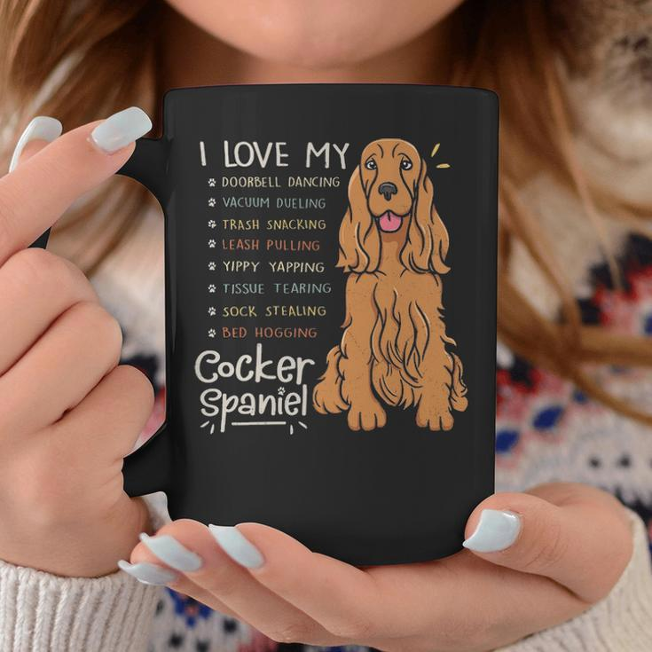I Love My Cocker Spaniel Dog Mom Dad Coffee Mug Unique Gifts