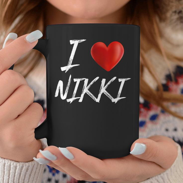 I Love Heart Nikki Family NameCoffee Mug Funny Gifts