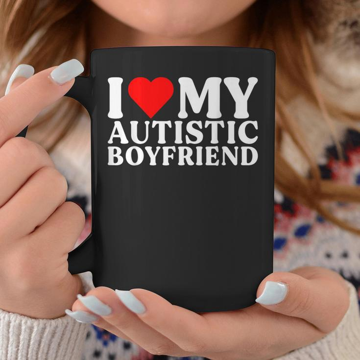 I Love My Hot Autistic Boyfriend I Heart My Autistic Bf Coffee Mug Unique Gifts