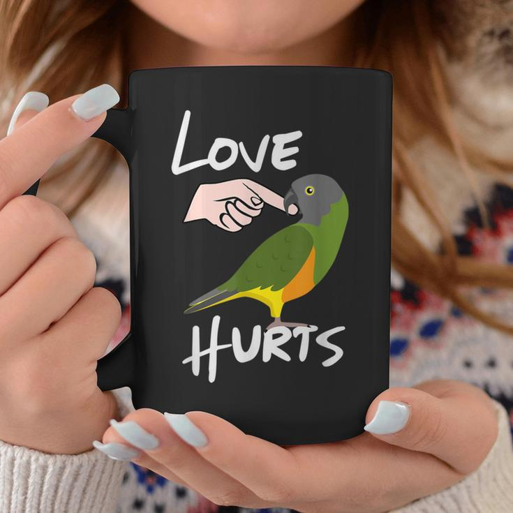 Love Hurts Senegal Parrot Coffee Mug Unique Gifts