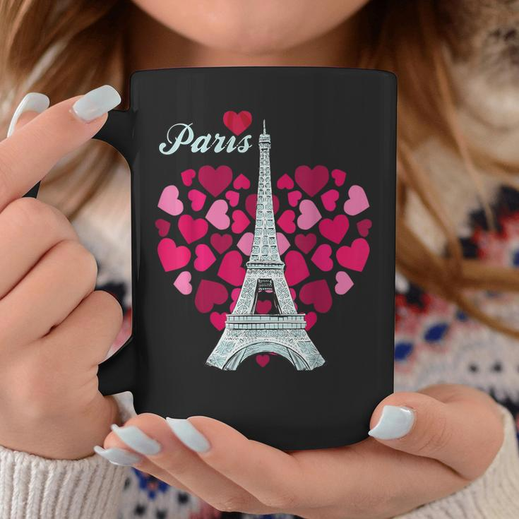 Love Paris Heart Eiffel Tower Souvenir France French Love Coffee Mug Funny Gifts