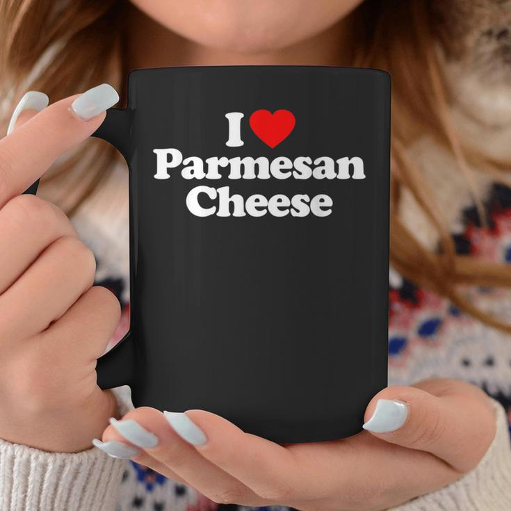 I Love Parmesan Cheese Heart Coffee Mug Unique Gifts