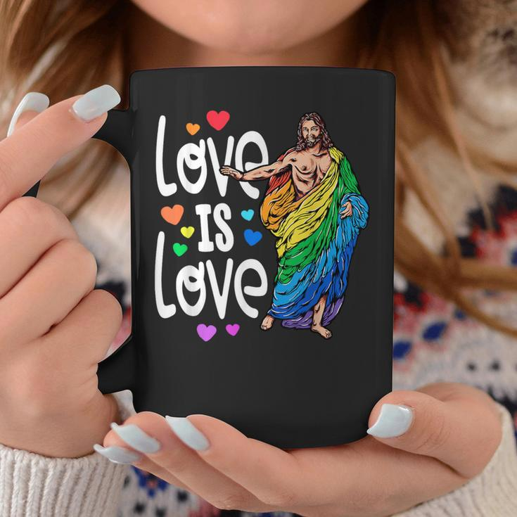 Love Is Love Pride Gay Jesus Pride For Women Coffee Mug Unique Gifts