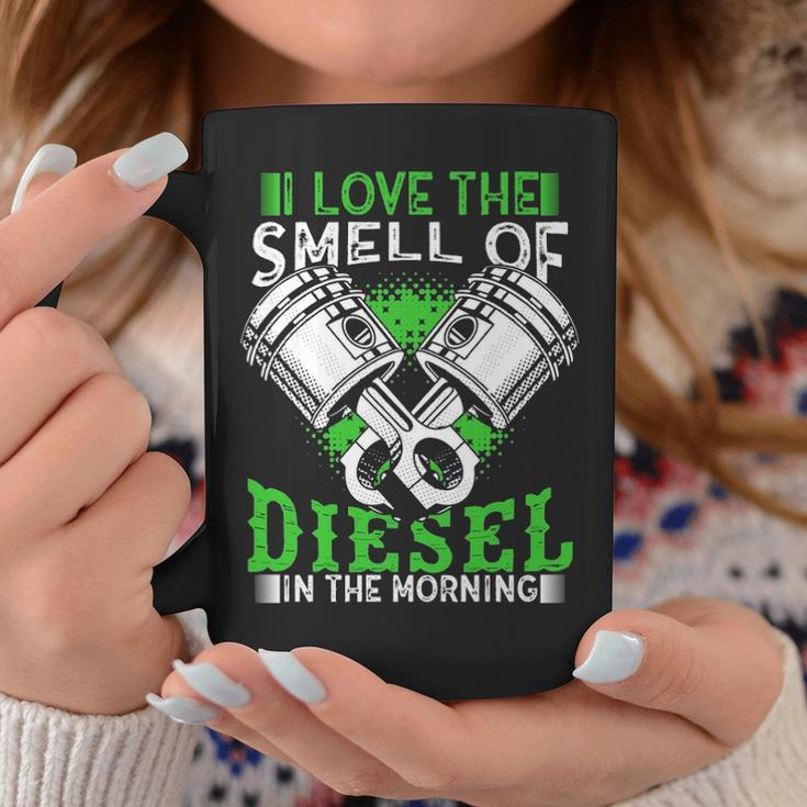 I Love The Smell Of Diesel In The Morning Truck Driver Coffee Mug Unique Gifts