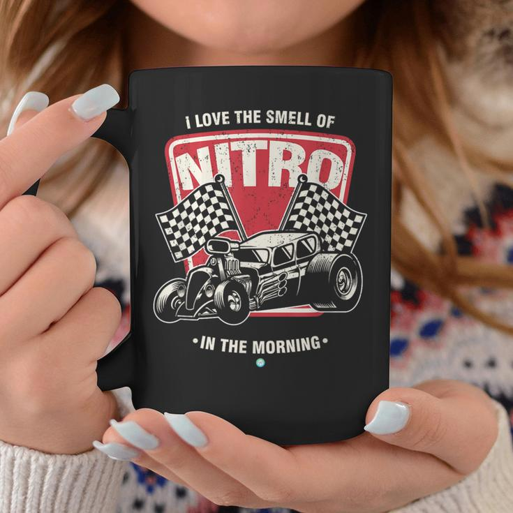 I Love The Smell Of Nitro In The Morning Drag Racing Coffee Mug Unique Gifts