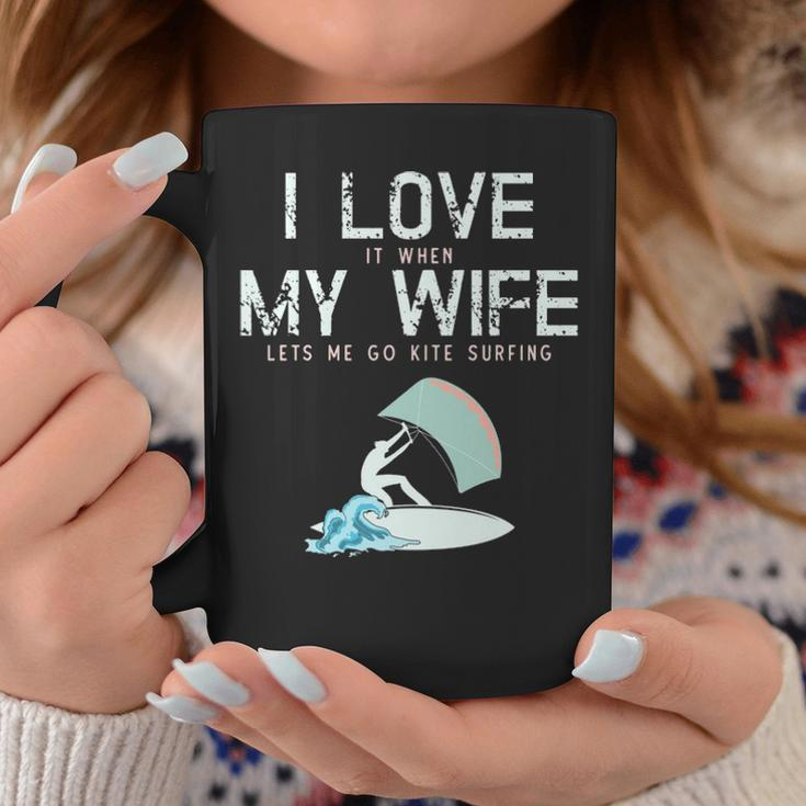 I Love My Wife Kite Surfing Coffee Mug Unique Gifts