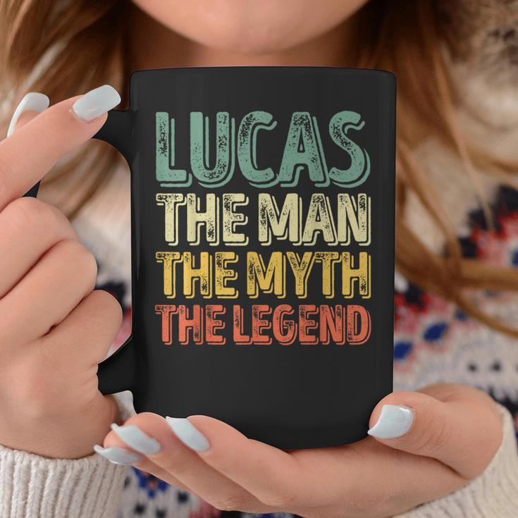 Lucas The Man The Myth The Legend First Name Lucas Coffee Mug Funny Gifts