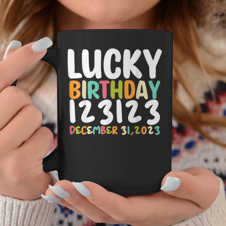 Lucky Birthday 123123 Happy New Year 2024 Birthday Party Coffee Mug Personalized Gifts