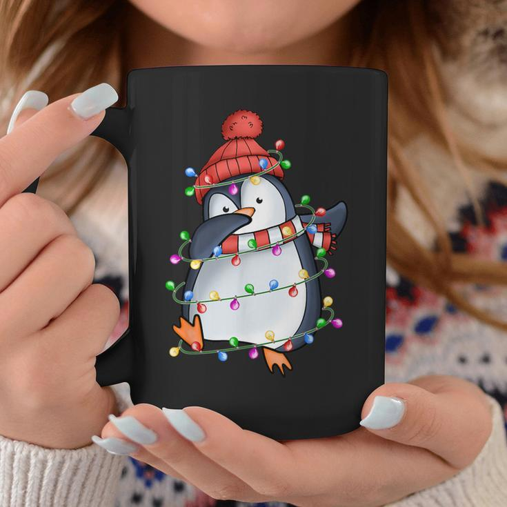 Lustiger Pinguin Weihnachten Dabbing Black Tassen Lustige Geschenke