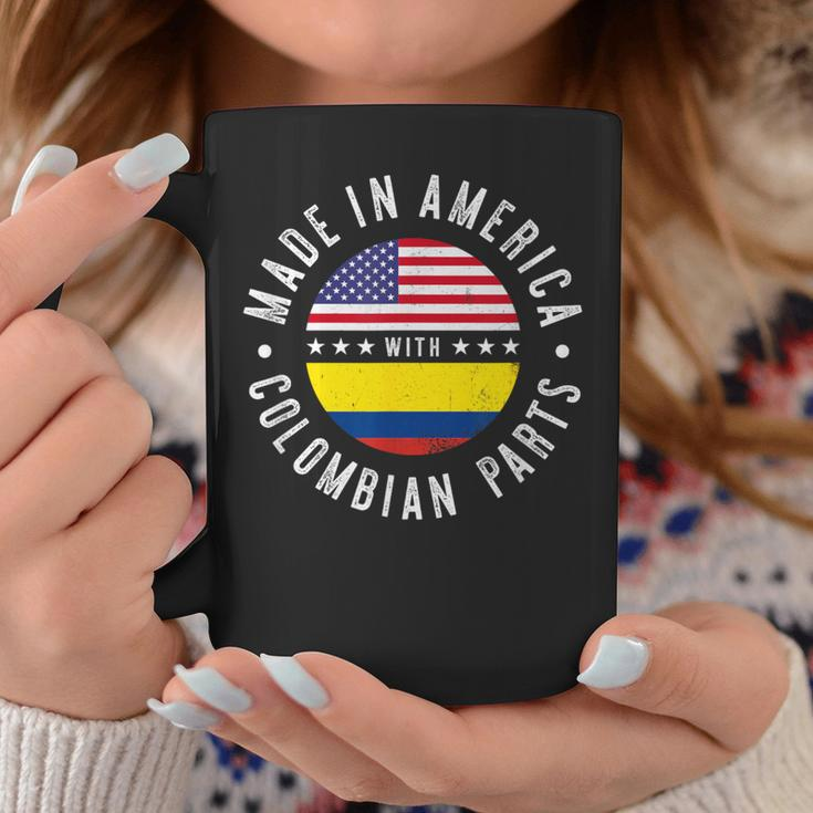Made In America With Colombian Parts Colombia Pride Coffee Mug Unique Gifts