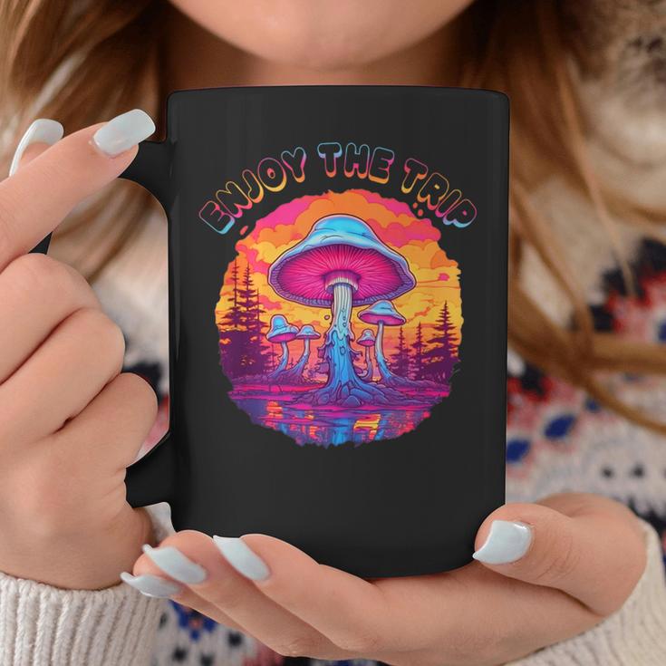 Magic Mushrooms Psychedelic Retro Trip On Shrooms Fungi Men Coffee Mug Unique Gifts