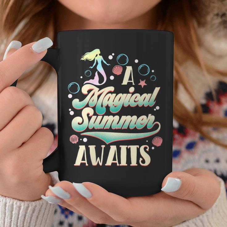 A Magical Summer Awaits Mermaid Beach Coffee Mug Unique Gifts