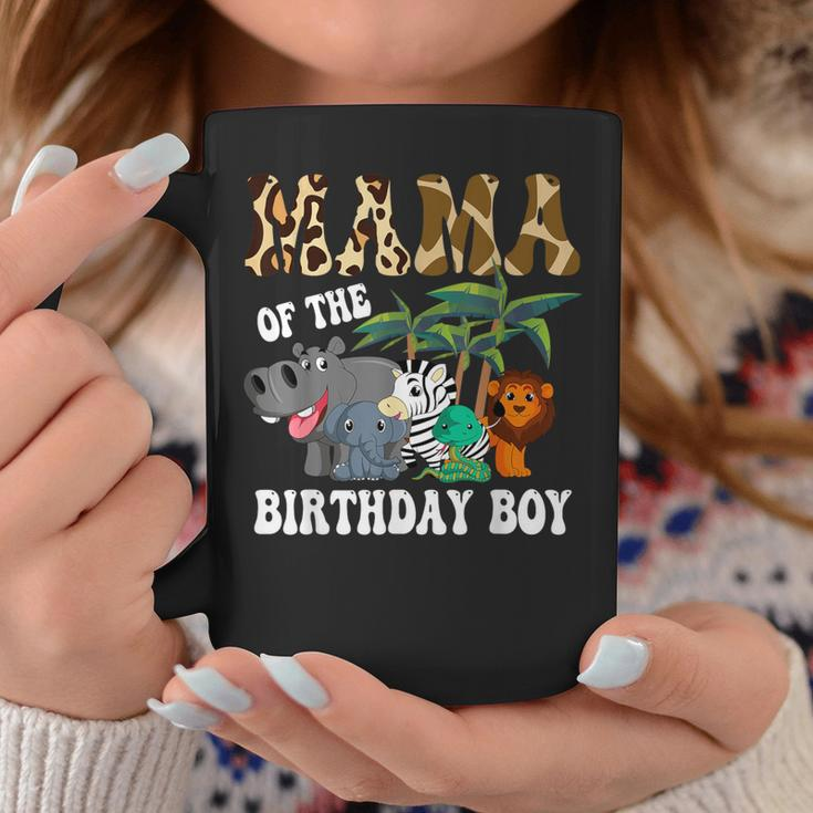 Mama Of The Birthday Boy Zoo Bday Safari Celebration Coffee Mug Funny Gifts