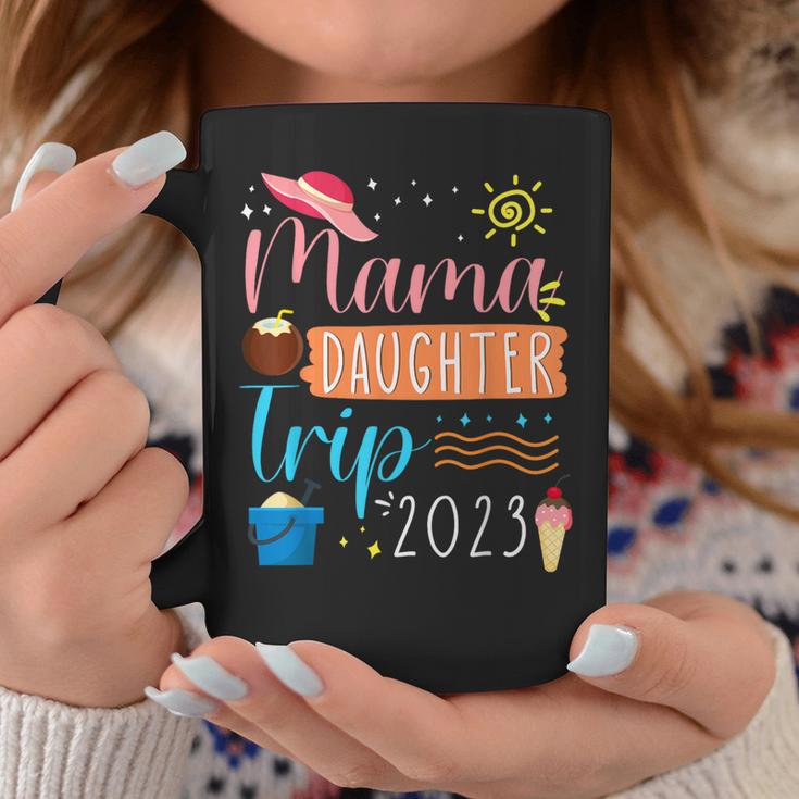 Mama Daughter Trip 2023 Cute Mother Girls Beach Vacation Coffee Mug Unique Gifts