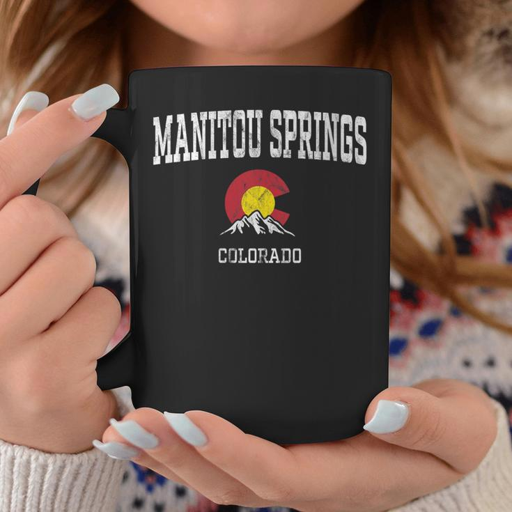 Manitou Springs Colorado Vintage Athletic Mountains Coffee Mug Unique Gifts