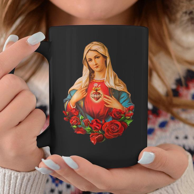 Mary Mother Of God Heart Of Virgin Mary Classic Catholic Coffee Mug Personalized Gifts