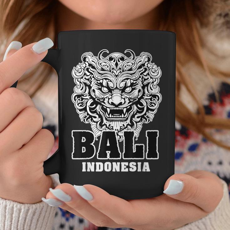 Máscara Barong Cultura Balinesa Bali Indonesia Taza de café Regalos divertidos