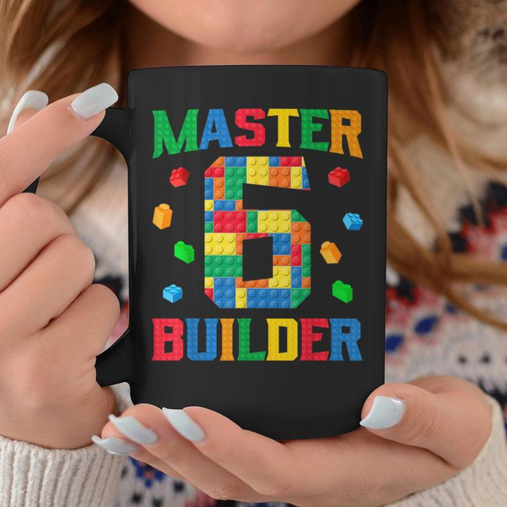 Master Builder 6Th Birthday 6 Year Old Brick Building Blocks Coffee Mug Unique Gifts
